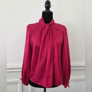 NWT Elegant Magenta Red Blouse